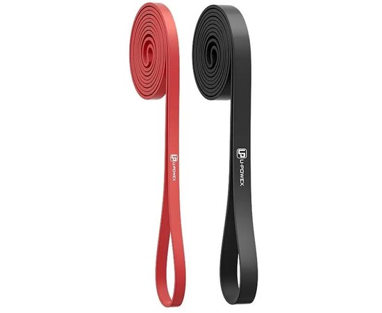 Гумові петлі для тренувань U-Powex Power Band набір 2 шт. (4,5-27 кг) Red/Black (UP_1072_2in_R/B)