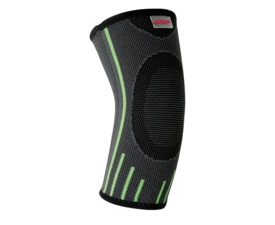 Компресійний наколінник MadMax MFA-283 3D Compressive elbow support Dark grey/Neon green M (MFA-283_M), Розмір: M