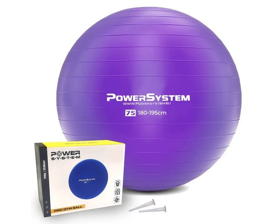 Мяч для фитнеса (фитбол) Power System PS-4013 Ø75 cm PRO Gymball Purple (PS-4013_75cm_Purple)