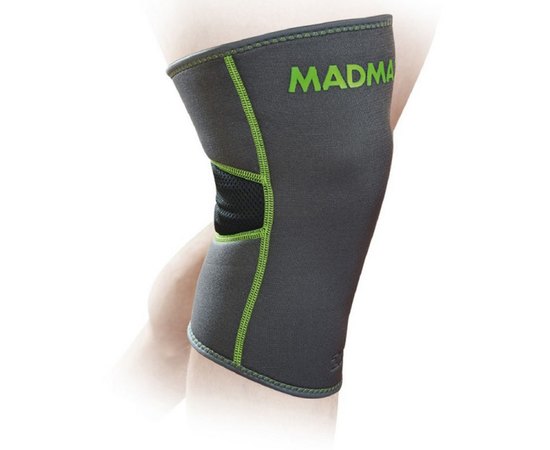 Наколінник MadMax MFA-294 Zahoprene Knee Support Dark Grey/Green L (MFA-294_L), Розмір: L