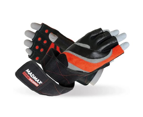 Рукавички для фітнесу MadMax MFG-568 Extreme 2nd edition Black/Red M (MFG-568_M), Розмір: M, Колір: Black/Red