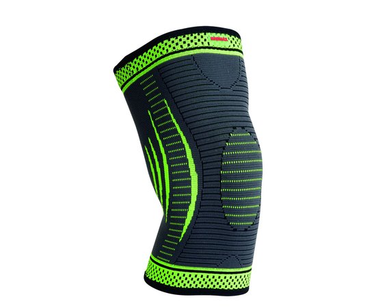 Компресійний наколінник MadMax MFA-284 3D Compressive knee support Dark grey/Neon green L (MFA-284_L)