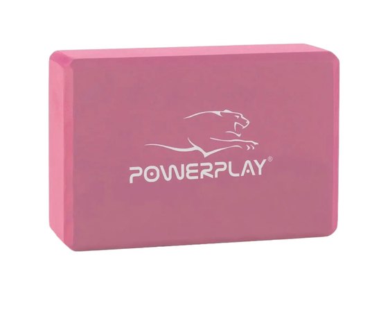 Блок для йоги PowerPlay 4006 Yoga Brick Рожевий (PP_4006_Pink_Yoga_Brick), Колір: Рожевий