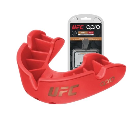 Капа для бокса OPRO Bronze UFC (возраст 11+) Red (ufc.102512002), Цвет: Красный