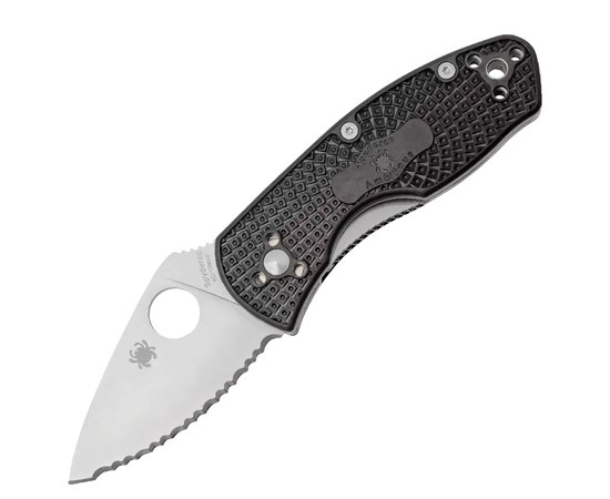 Карманный нож Spyderco Ambitious Serrated Black (C148SBK)