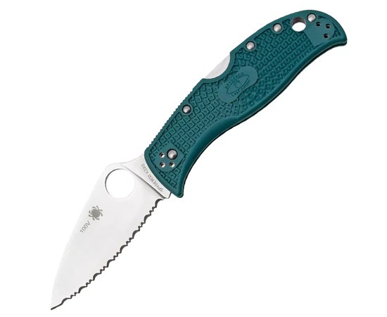 Кишеньковий ніж Spyderco Leafjumper Serrated Blue (C262SBLK390)