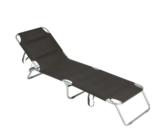 Кровать раскладная Bo-Camp Sun Lounger 3 Positions Anthracite (1304480) DAS301466