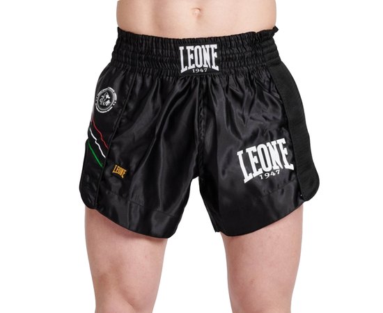 Шорты для тайского бокса Leone Flag Black L (3414_500195), Размер: L