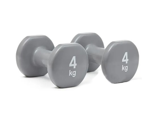 Гантели Reebok Dumbbells серый 4 кг (RAWT-16154), Вес: 4 кг