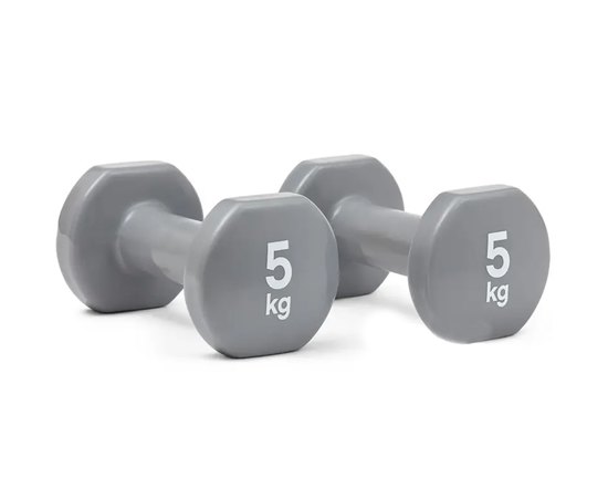 Гантели Reebok Dumbbells серый 5 кг (RAWT-16155), Вес: 5 кг