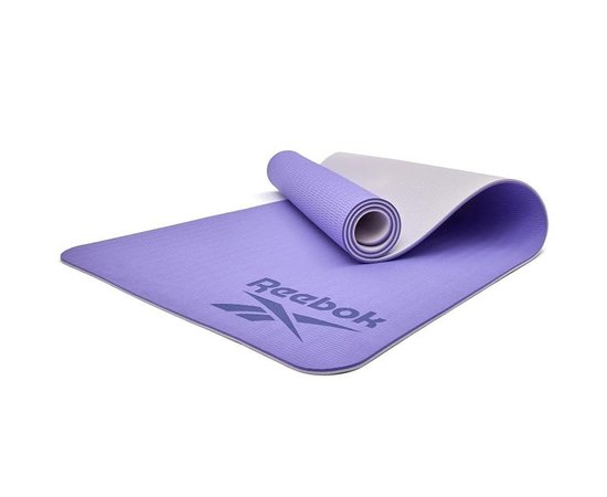 Килимок для йоги Reebok Double Sided Yoga Mat фіолетовий 176х61х0,6 см (RAYG-11042PL), Колір: Фиолетовий