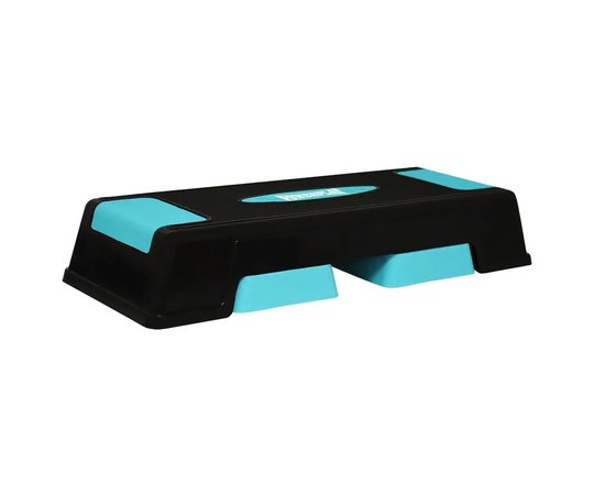 Степ-платформа PowerPlay 4329 3 уровня 12-17-22 см Profi Step Черно-голубая (PP_4329_(3)_Black/Blue)