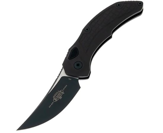 Кишеньковий ніж Microtech Brachial BB Tactical (268A-1T), Покриття клинка: Black, Тип ріжучої кромки: Гладке лезо