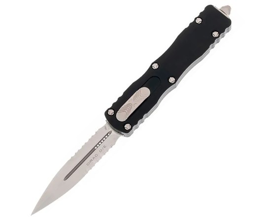 Кишеньковий ніж Microtech Dirac Double Edge Stonewash DS PS (225-11), Колір: Black, Покриття клинка: SW (Stonewash)