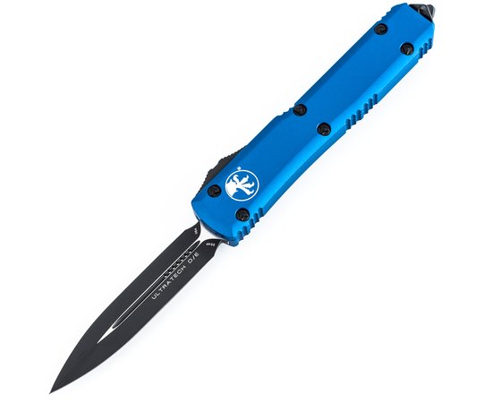 Кишеньковий ніж Microtech Ultratech Double Edge blue (122-1BL), Колір: Blue, Покриття клинка: Black