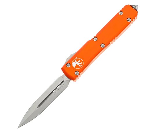 Кишеньковий ніж Microtech Ultratech Double Edge Stonewash Orange (122-10OR), Колір: Orange, Покриття клинка: SW (Stonewash)