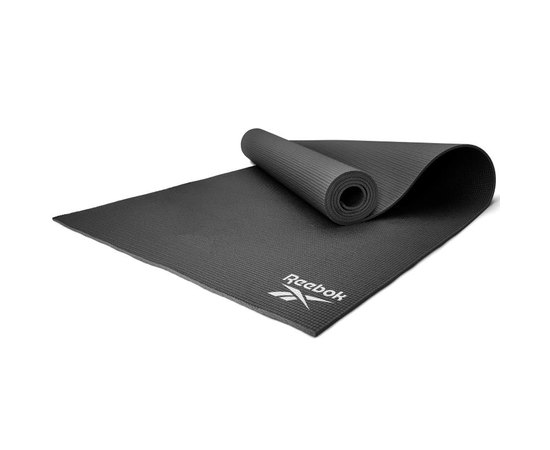 Коврик для йоги Reebok Yoga Mat черный 173х61х0,4 см (RAYG-11022BK), Цвет : Чёрный