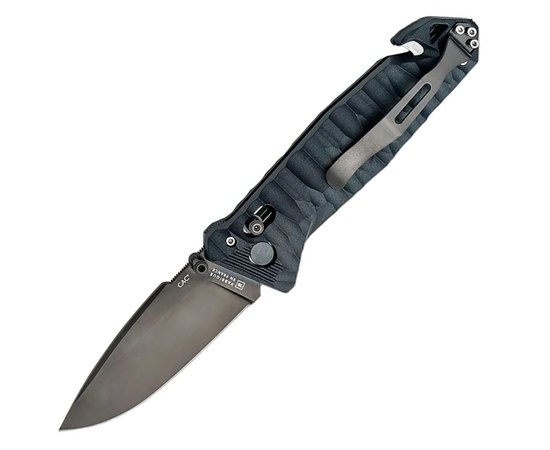 Ніж армійський (військовий) Tarrerias-Bonjean CAC S200 Army Knife Black (11060052), Колір: Black, Тип ріжучої кромки: Гладке лезо