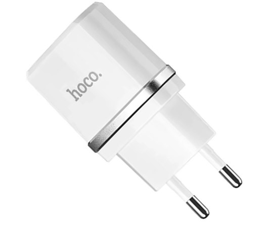 Зарядное устройство Hoco C11 1USB, 1А White (000000103)