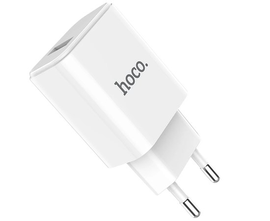 Зарядний пристрій Hoco Victoria C61A 1USB, 2,1A White (000001960)