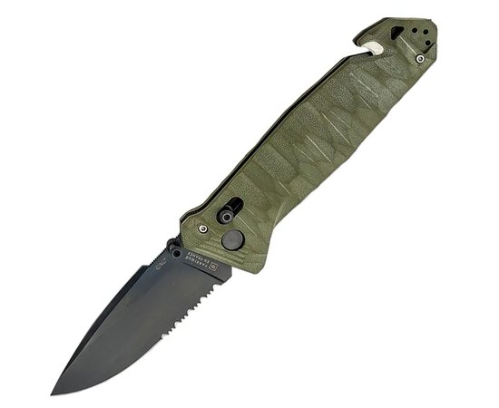 Ніж армійський (військовий)Tarrerias-Bonjean CAC S200 Army Knife Olive (11060044), Колір: Olive, Тип ріжучої кромки: Напівсерейтор