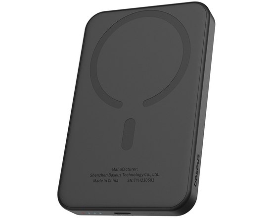 Повербанк Baseus Magnetic Mini Wireless Fast Charge 5000 mAh 20W Black (000010149)