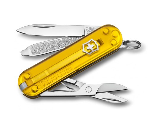 Багатофункціональний ніж Victorinox Classic SD Ukraine синьо-жовтий 0.6223.T81G.T2, Колір: Navy blue/yellow