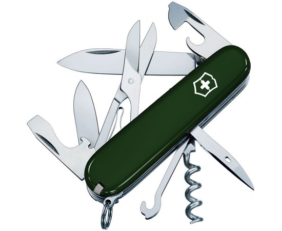 Многофункциональный нож Victorinox Climber зеленый 1.3703.4, Цвет : Green