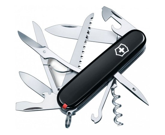 Многофункциональный нож Victorinox Huntsman Ukraine черно-красный 1.3713.3.1