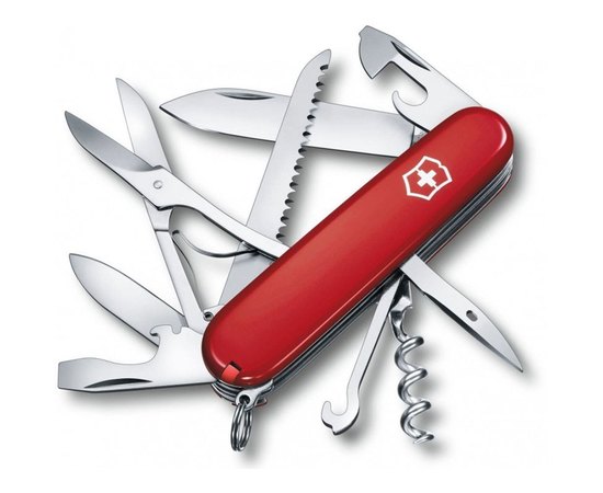 Многофункциональный нож Victorinox Huntsman Ukraine красно-черный 1.3713.1.3