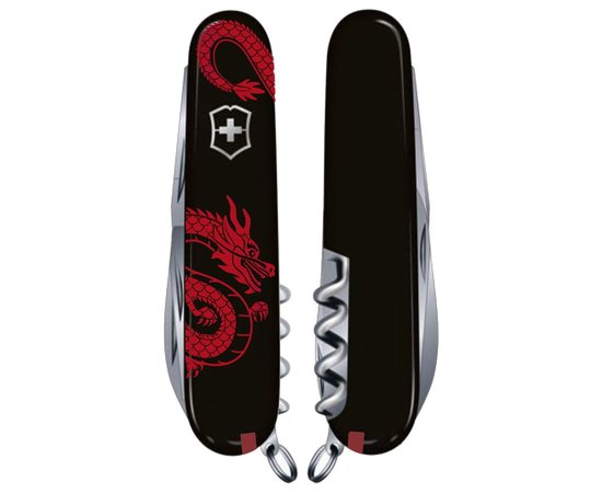 Многофункциональный нож Victorinox Spartan Zodiac Красный дракон 1.3603.3.Z3361u, Принт: Красный дракон