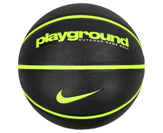 Мяч баскетбольный Nike EveryDay PlayGround 8P Deflated Black/Volt/Volt size 6 (N.100.4498.085.06), Размер: 6, Цвет: Чёрный