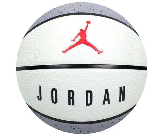 Мяч баскетбольный Nike Jordan PlayGround 2.0 8P Deflated Cement Grey/White/Black/Fire Red size 5 (J.100.8255.049.05)