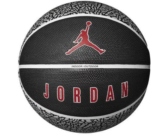 М'яч баскетбольний  Nike Jordan PlayGround 2.0 8P Deflated Wolf Grey/Black/White/Varsity Red size 5 (J.100.8255.055.05)