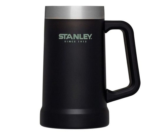 Термокухоль пивний Stanley Adventure Stein Matte Black 0.7 л (6939236348348)