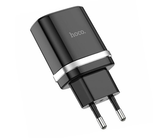 Зарядное устройство Hoco Smart FCP/AFC C12Q 1USB, 3A, 18W, QC3.0 Black (000004237), Цвет: Black