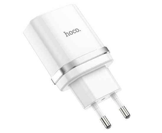 Зарядний пристрій Hoco Smart FCP/AFC C12Q 1USB, 3A, 18W, QC3.0 White (000004883), Колір: White