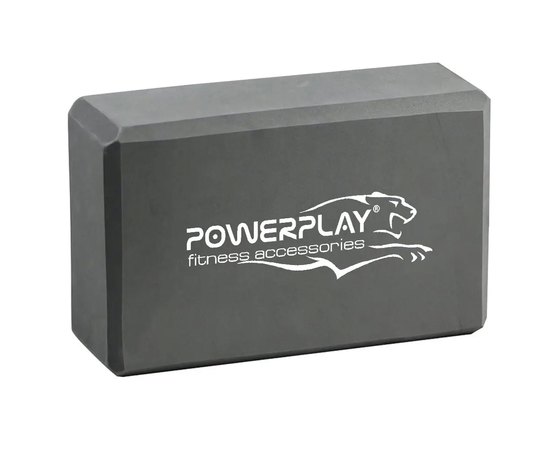 Блок для йоги PowerPlay 4006 Yoga Brick Серый (PP_4006_Grey_Yoga_Brick), Колір: Сірий