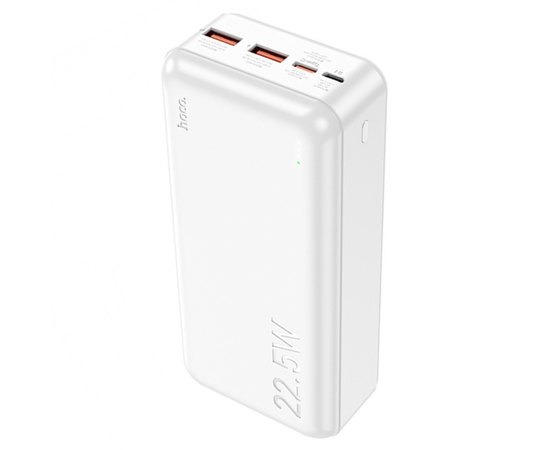 Повербанк HOCO Astute J101B 30000 mAh White (6931474782526), Колір: Білий, Ємність: 30 000 mAh