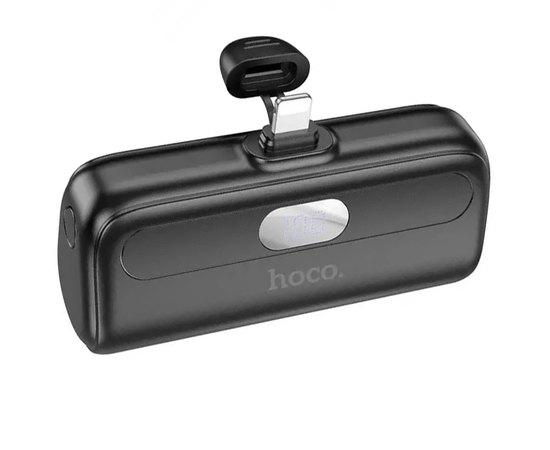 Повербанк HOCO Pocket with digital display J116 5000 mAh Black (6942007605168), Колір: Чорний