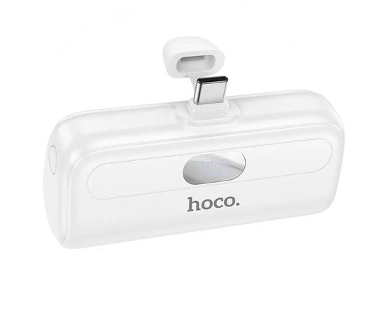 Повербанк HOCO Pocket with digital display J116 5000 mAh White (6942007605175), Колір: Білий