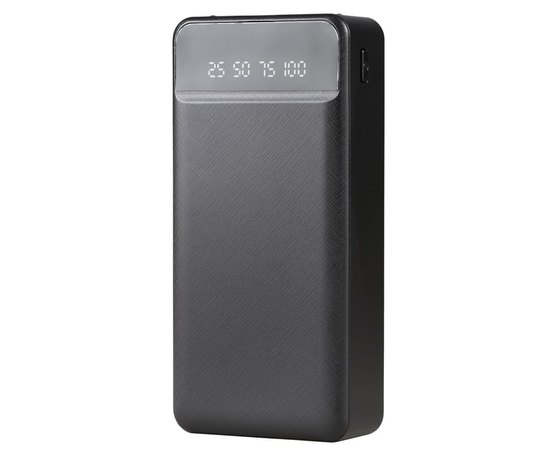 Повербанк XO PR163 with emergency lighting 20000 mAh Black (6920680829866), Цвет : Чёрный