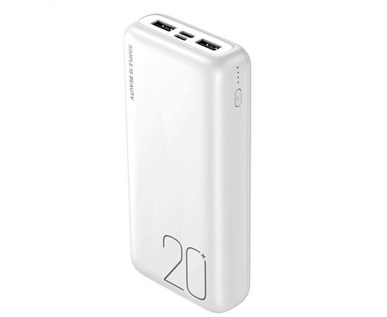 Повербанк XO PR183 20000 mAh White (6920680831760), Колір: Білий