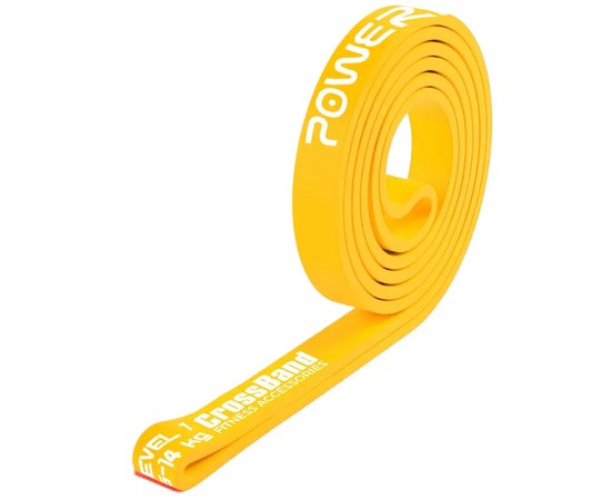 Резинка для фитнеса и кроссфита PowerPlay 4115 Power Band Light Желтая 5-14 кг (PP_4115_Yellow_(5-14 kg)), Нагрузка: 5-14 кг, Цвет: Жёлтый