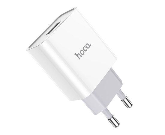 Зарядний пристрій Hoco Asombroso C81A 1USB, 2.1A White (000006088)