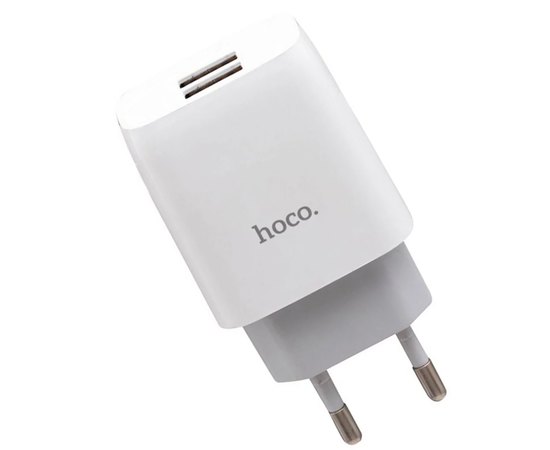 Зарядное устройство Hoco Lightning Cable Glorious C72A 1USB, 2.1A White (000003939)