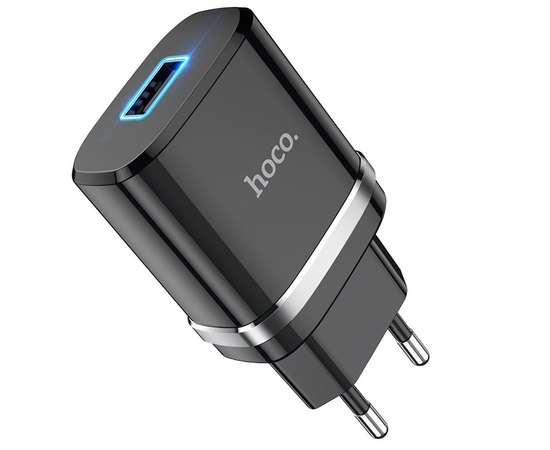 Зарядное устройство Hoco Micro USB cable Ardent charger set N1 1USB, 2.4A Safety Certified Black (000006284), Цвет: Black