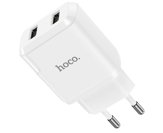 Зарядний пристрій Hoco Micro USB Cable Speedy dual Port charger set N7 2USB, 2.1A Safety Certified White (000006878)