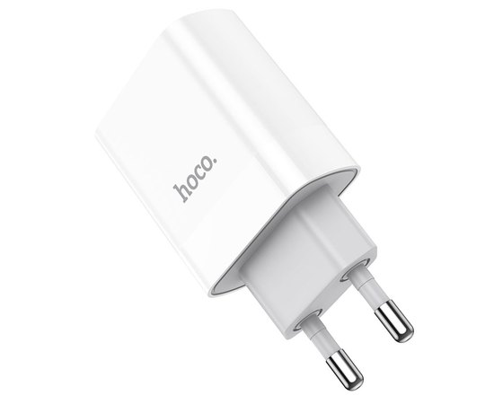 Зарядное устройство Hoco Rapido C80A 1USB/1Type-C, 3.1A/20W, QC/P White (000006084)