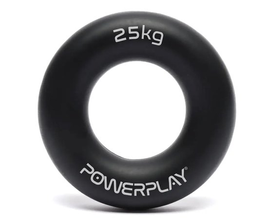 Эспандер кистевой Power System PP-4324 Hand Grip Ring Hard 25 кг Черный (PP_4324_25kg), Нагрузка: 25 кг, Цвет: Black